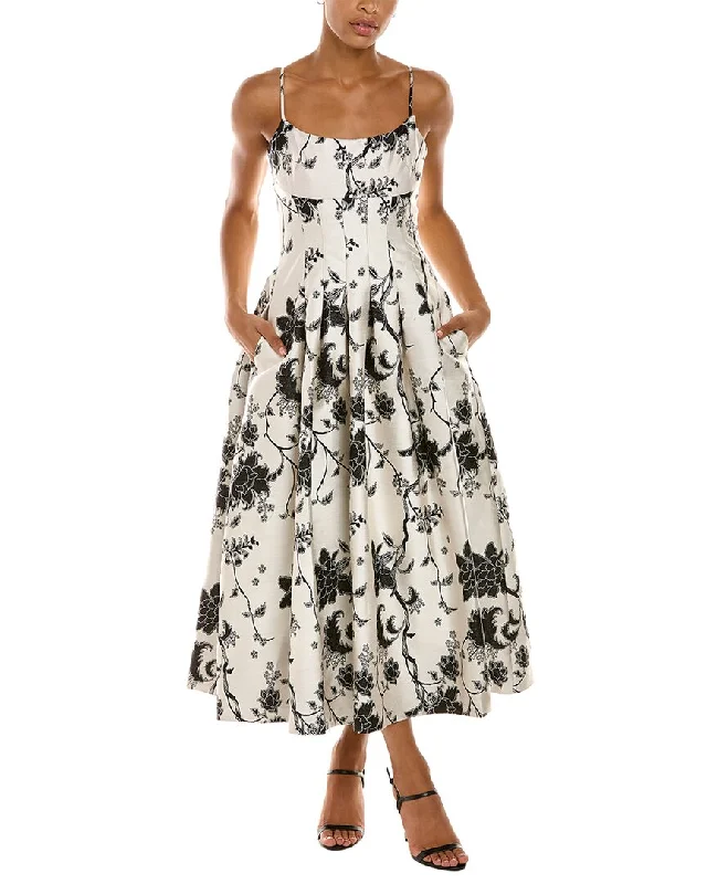 Unmissable Offer ML Monique Lhuillier Pleated A-Line Dress