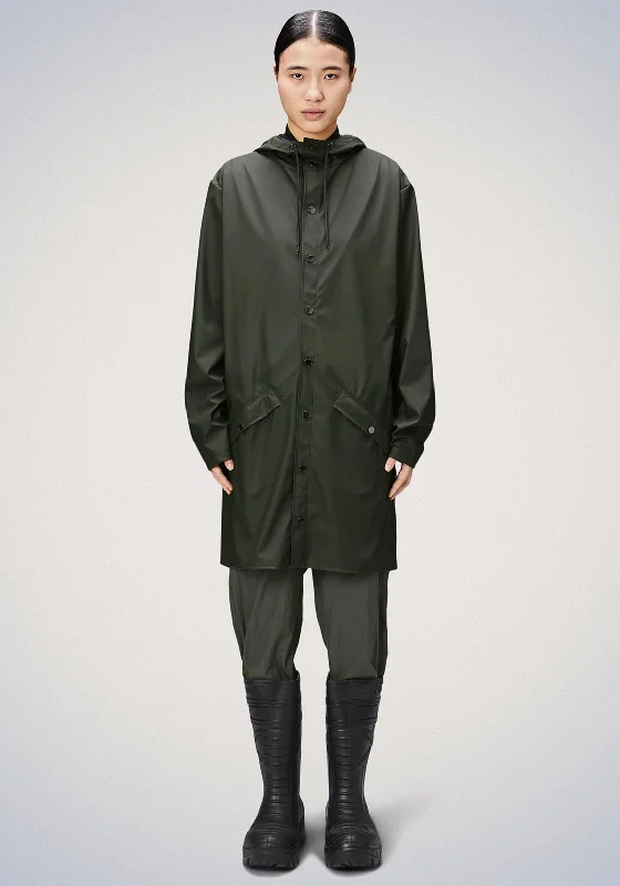 Don’t Miss Out Rains Waterproof Long Raincoat, Green