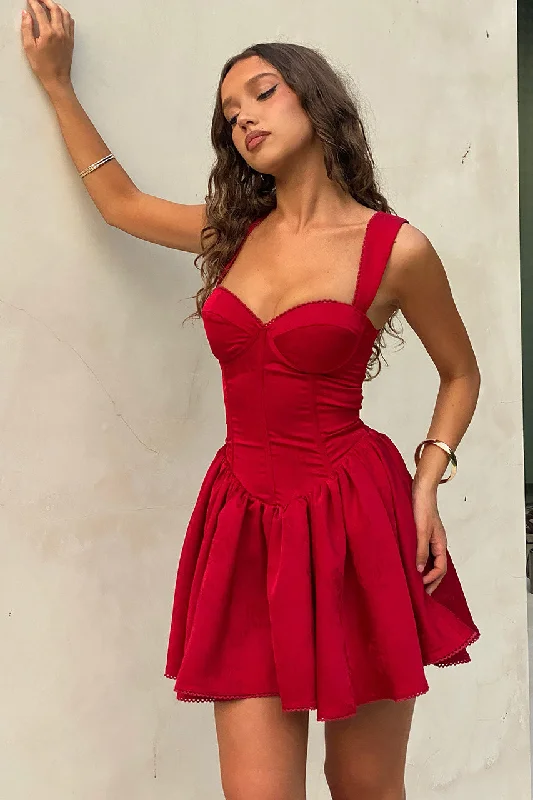 Shop and Save Jolene Mini Dress - Red