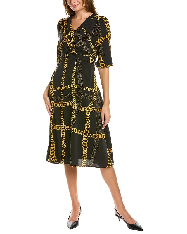 Clearance Items Gracia Chain Print Midi Dress