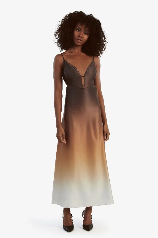 Today’s Deal Karlotta Slip Dress - Brown Ombre
