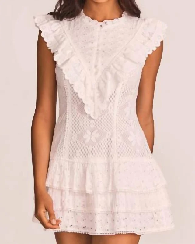 Clearance Items Lunetta Mini Dress in True White