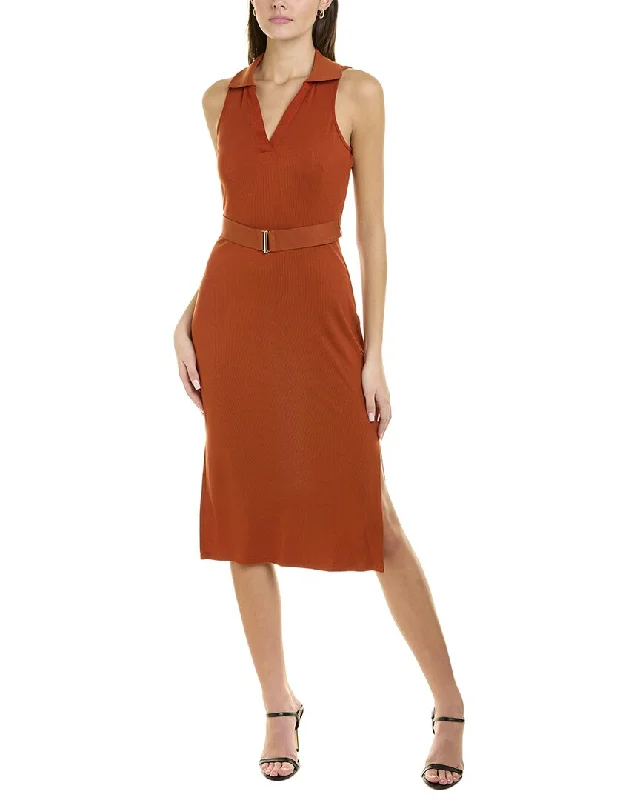 Final Clearance Laundry by Shelli Segal Ribbed Midi Dress
