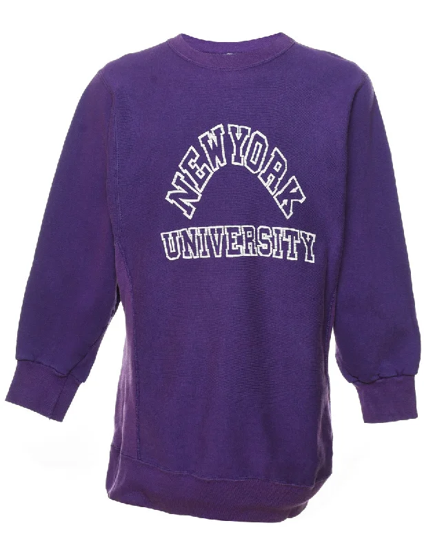 Final Sale New York University Printed Sweatshirt - L