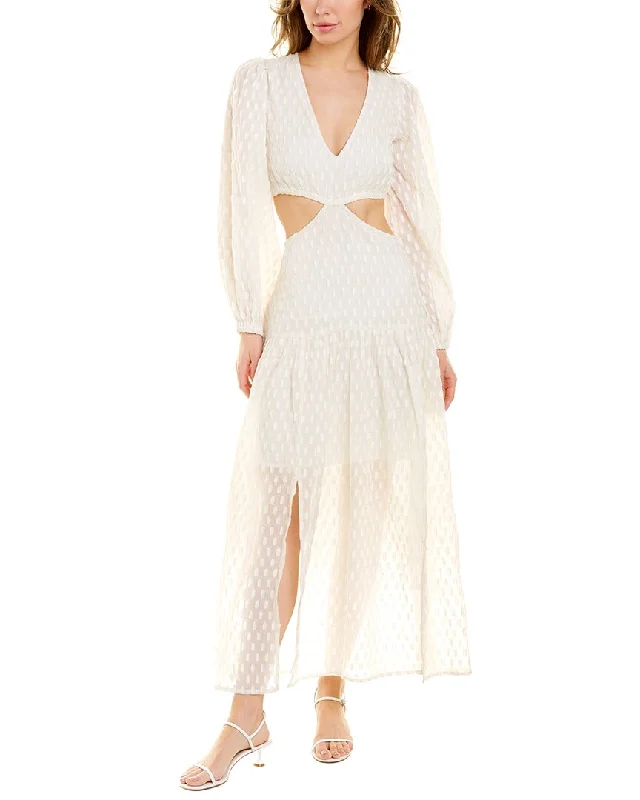 Markdowns SUBOO Daisy Balloon Sleeve Cut Out Maxi Dress