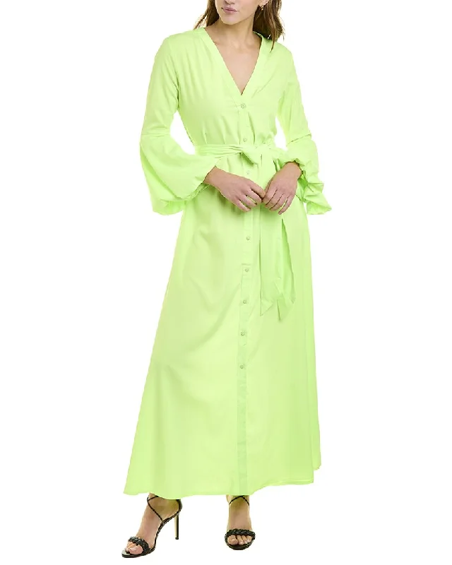 Don't Miss Colette Rose Maxi Shirtdress