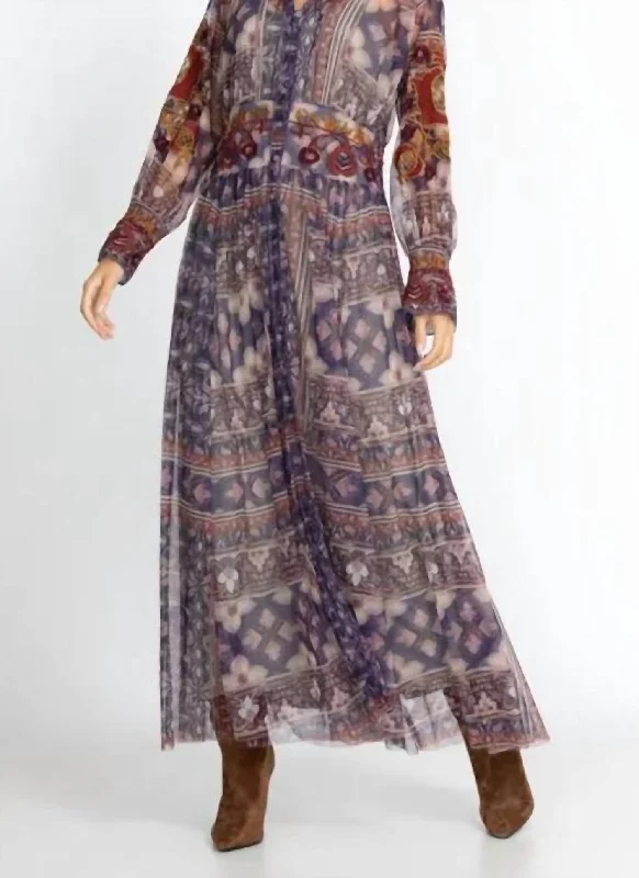 Price Slash Duana Mesh Dress in Multi