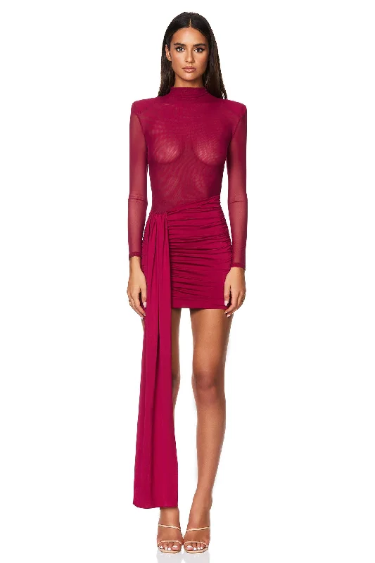 Special Savings Nookie Enigma Mini Dress - Ruby