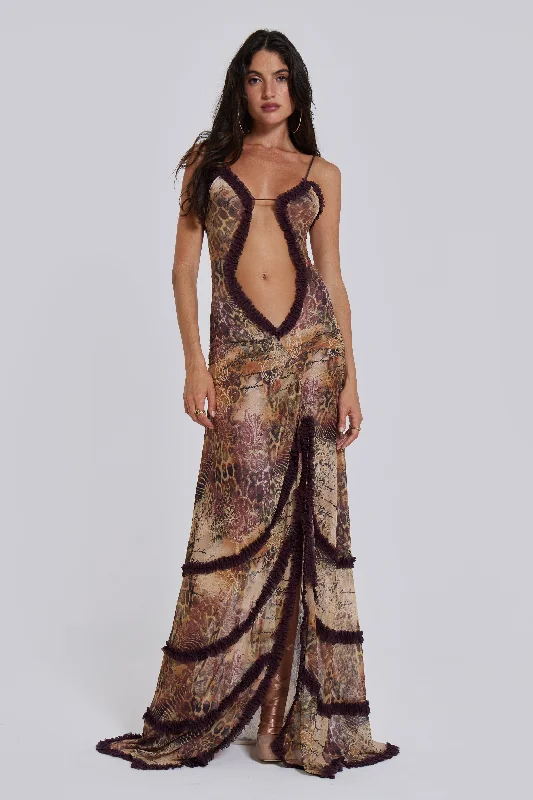 Daily Deals Fatale Maxi Dress in Sunrose