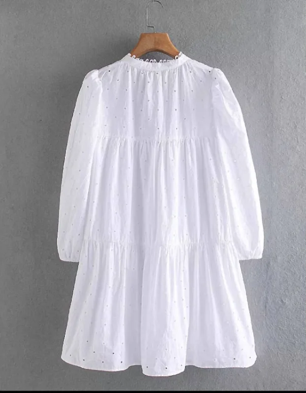 Extra Discounts Stratton Eyelet Dress in White