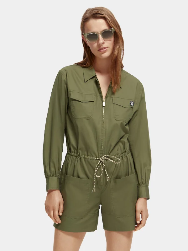 Closeout Military playsuit