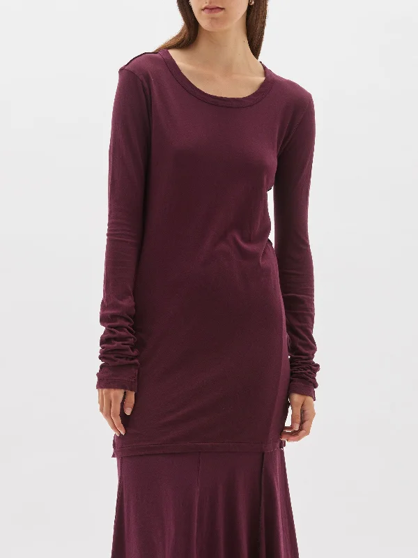 Lowest Price slim seam detail long sleeve t.shirt