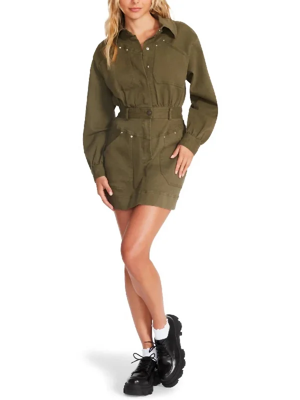 Limited Time Discount Ryleigh Dress in Olive Night