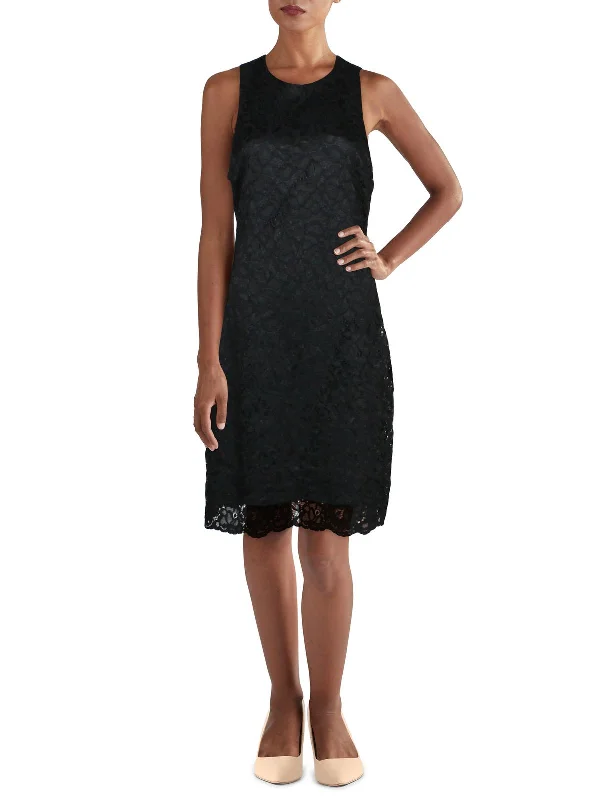 Mega Deal Womens Lace Sleeveless Cocktail Dress