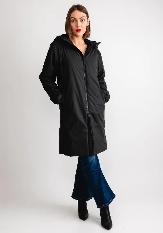Markdowns Rains Lohja Insulated Longer Waterproof Jacket, Black