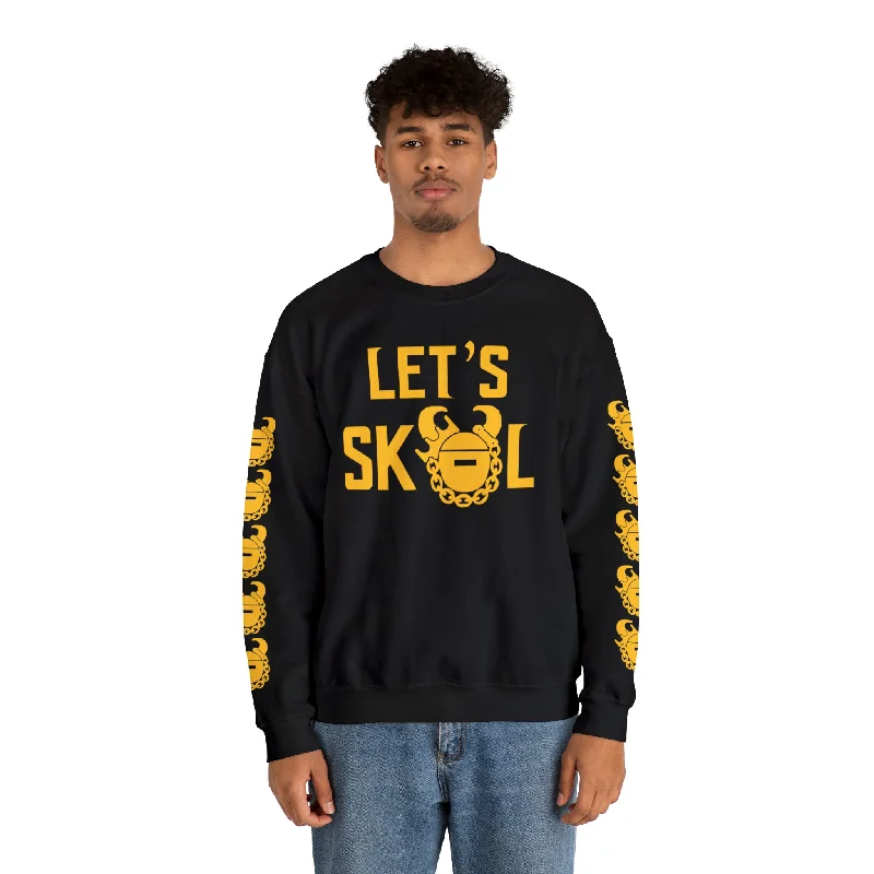 Bonus Savings Unisex Heavy Blend™ Crewneck - Let's go! + Game Day Helmet (Sleeves)