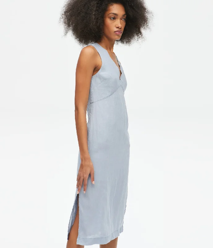 Time-Limited Offer Hilary Linen Dress