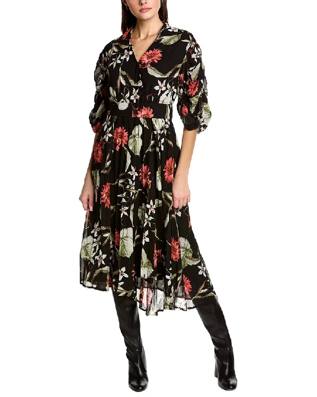 New Deals Gracia Surplice Midi Dress