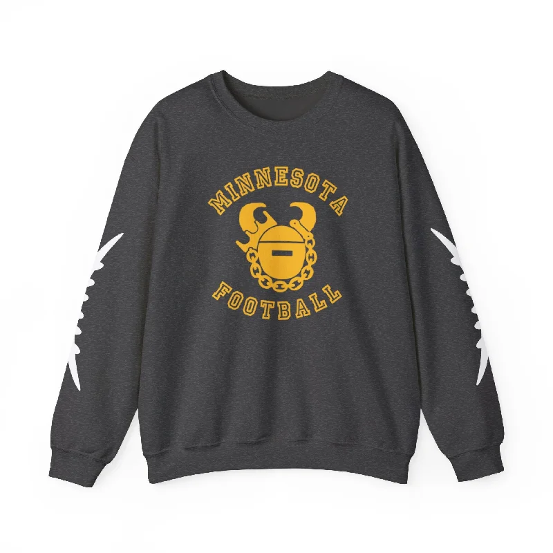 Unmissable Offer Unisex Heavy Blend™ Crewneck - Minnesota Football + Laces (Sleeves) Unmissable Offer Unisex Heavy Blend™ Crewneck - Minnesota Football + Laces (Sleeves)