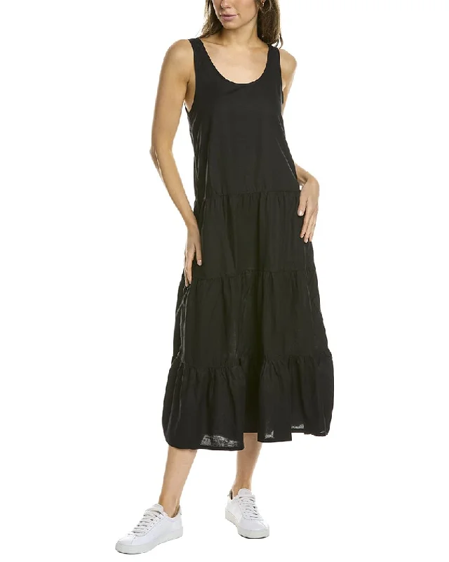 Markdowns Splendid Mirage Linen-Blend Midi Dress