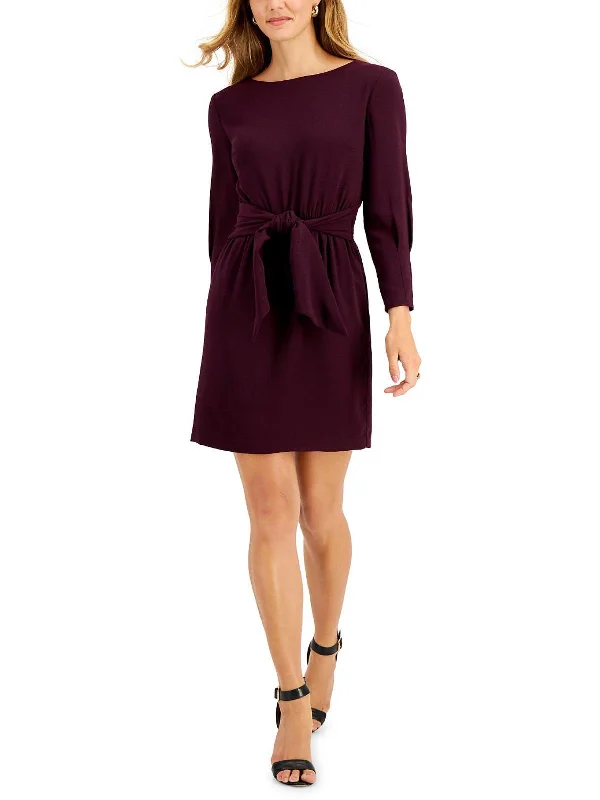 Markdowns Womens Tie Waist Calf Midi Dress