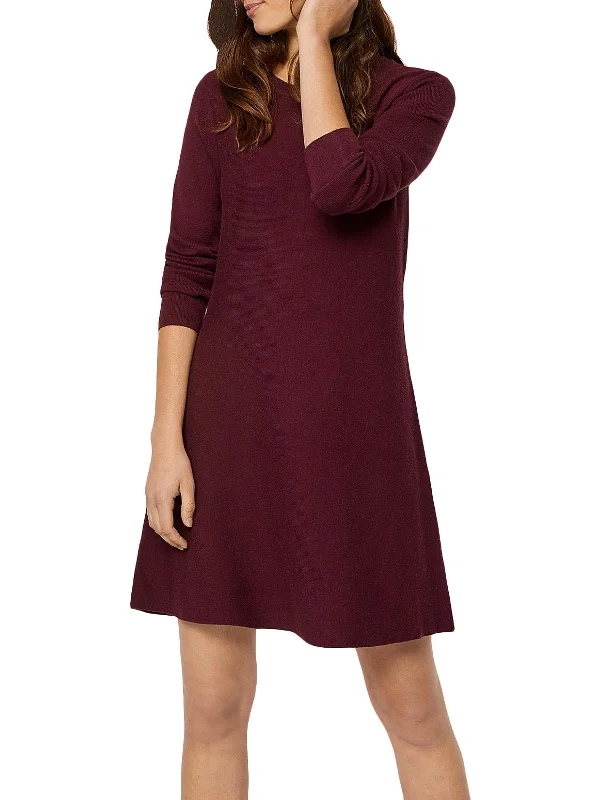 Deal Frenzy Nancy Womens Knit Stretch Mini Dress