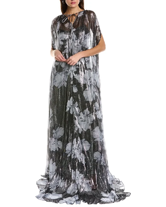 New Deals Halston Nicoletta Silk-Blend Gown