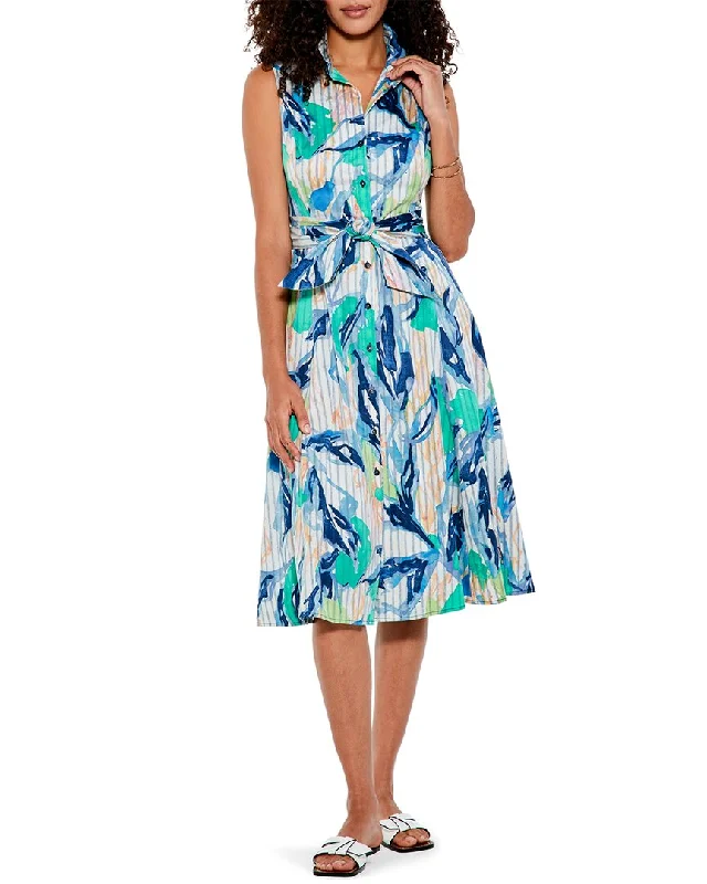Overstock NIC+ZOE Petite Scribble Vines Shirt Dress