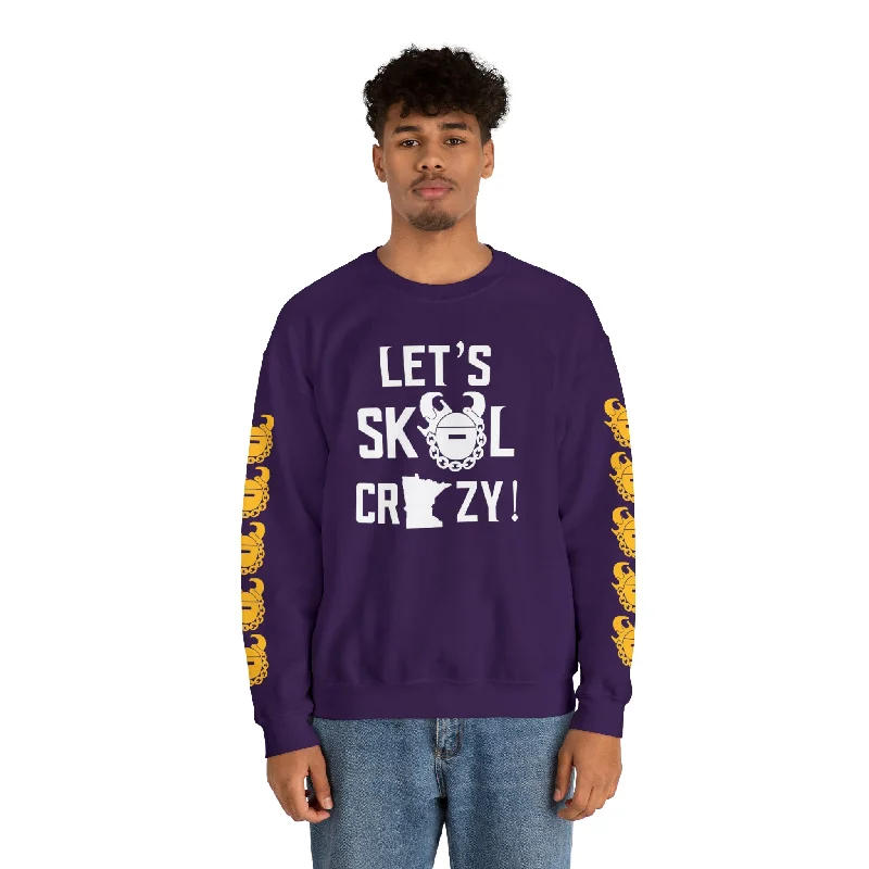 Stock Clearance Unisex Heavy Blend™ Crewneck - Let's go Crazy! + Game Day Helmet (Sleeves)