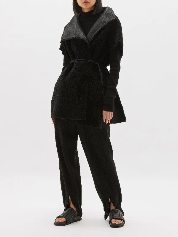Stock Up and Save reversible shearling cape