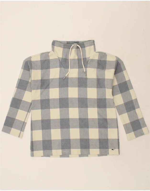Sneak Peek Sale VINEYARD VINES Womens Sweatshirt Jumper UK 14 Medium Grey Gingham