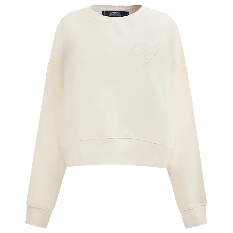 Today's Special NFL TAMPA BAY BUCCANEERS NEUTRAL WOMEN'S FLC CREWNECK (EGGSHELL)