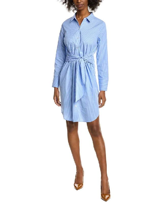 Amazing Deals Ellen Tracy Tie Waist Shirtdress