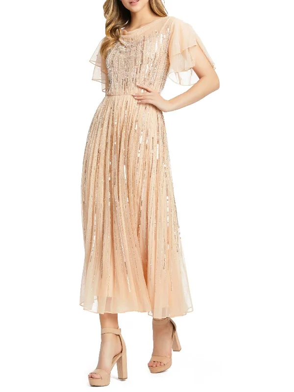 Bargain Blast Womens Embellished Long Evening Dress