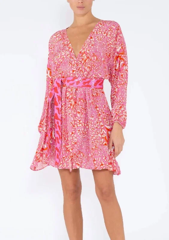 Closeout Sale Mantis Dress in Hot Wild Animal