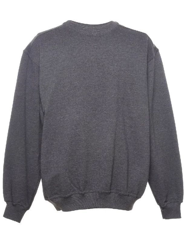 Unmissable Offer Russell Athletic Plain Grey Sweatshirt - L
