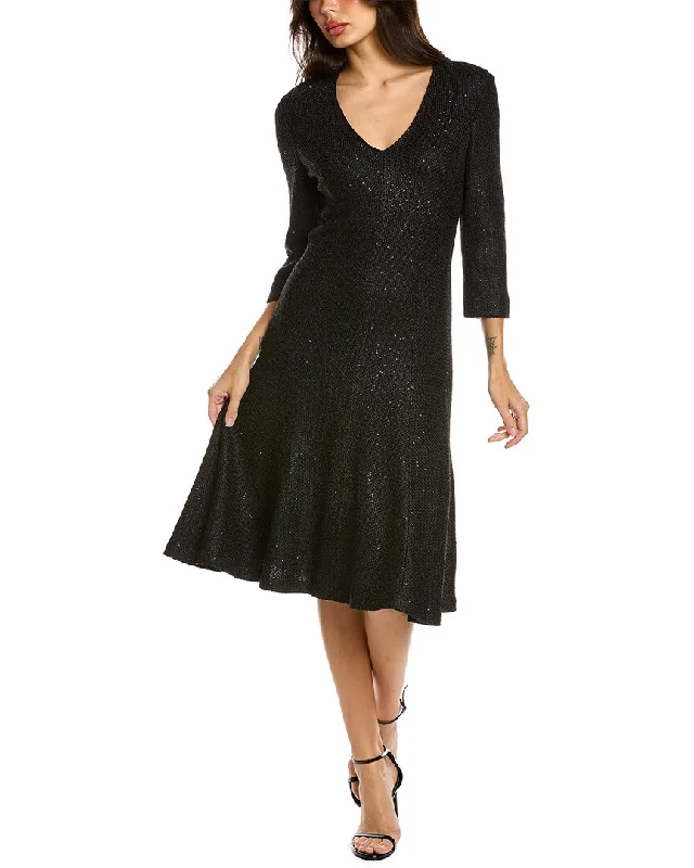 Savings Spectacular St. John Wool-Blend Midi Dress