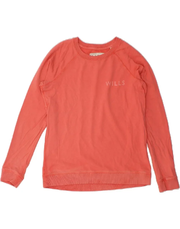 Midnight Madness JACK WILLS Womens Classic Fit Sweatshirt Jumper UK 12 Medium Red Cotton Midnight Madness JACK WILLS Womens Classic Fit Sweatshirt Jumper UK 12 Medium Red Cotton
