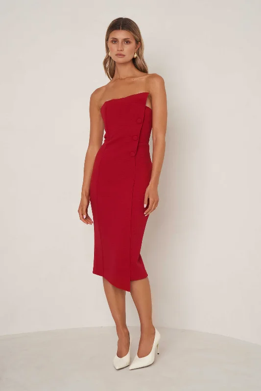 Best Deals Sara Dress - Red