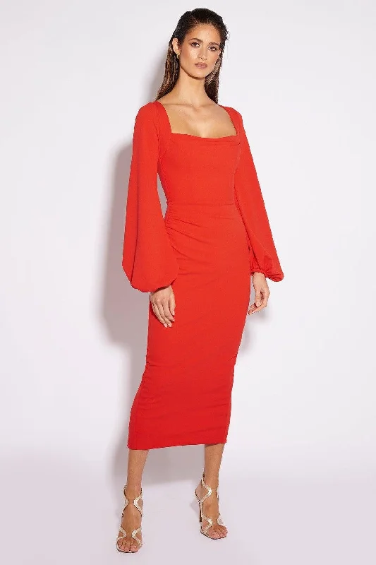Bargain Blast Mariposa Dress - Cherry