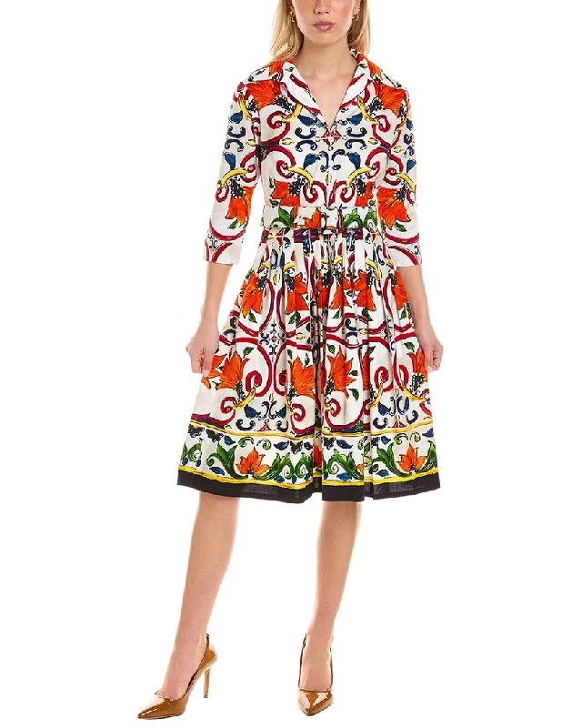 Super Deal Samantha Sung 3/4-Sleeve Shirtdress