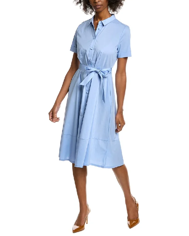 Savings Spectacular Ellen Tracy Tie Waist Shirtdress