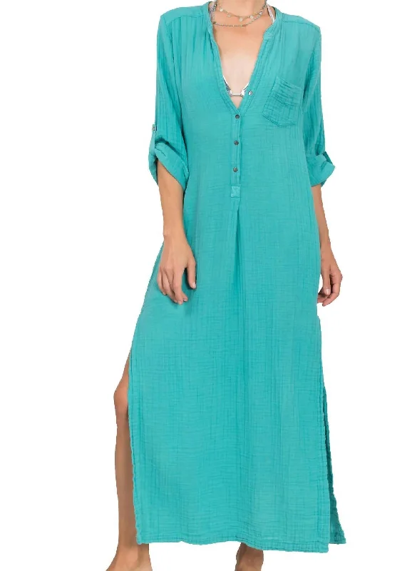 Markdowns Tracey Dress in Turquoise