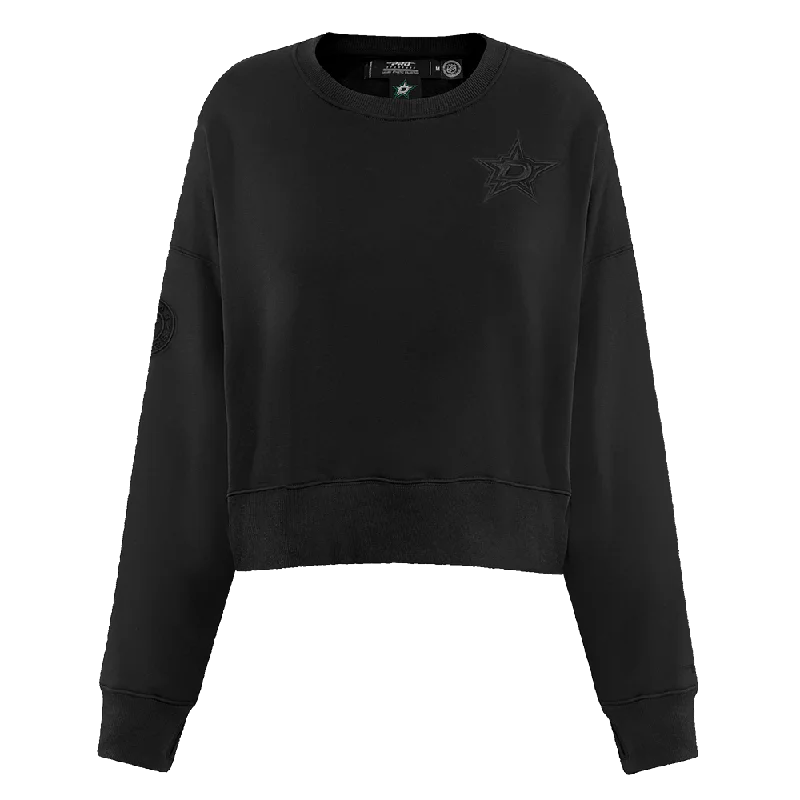 Overstock NHL DALLAS STARS NEUTRAL WOMEN'S CREWNECK (BLACK)