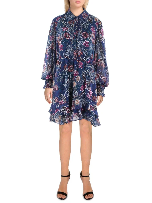 Season Finale Sale Womens Belted Short Mini Dress