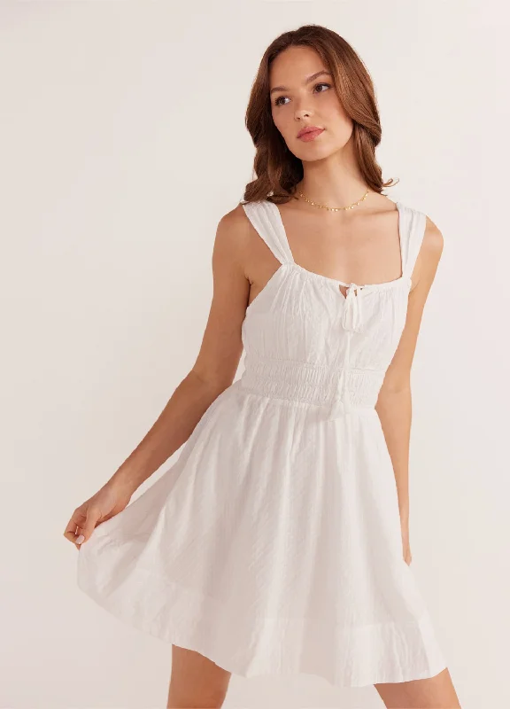 Don't Wait LOTUS DRAWSTRING MINI DRESS