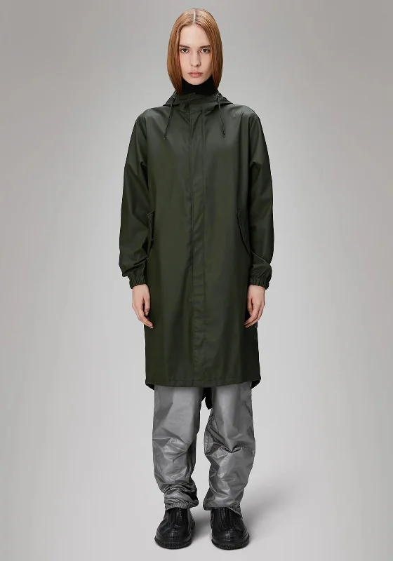 Sale Event Rains Fishtail Parka Long Raincoat, Green