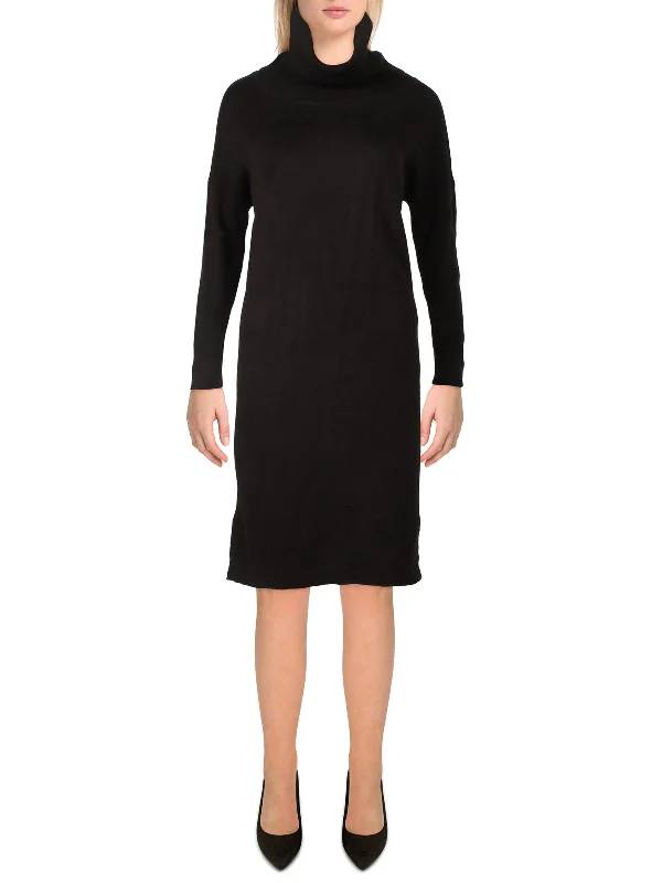 Clearance Event Womens Cowl Neck Midi Sweaterdress