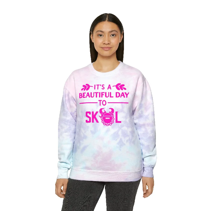 Bargain Prices Tie-Dye Crewneck - It's a Beautiful Day!