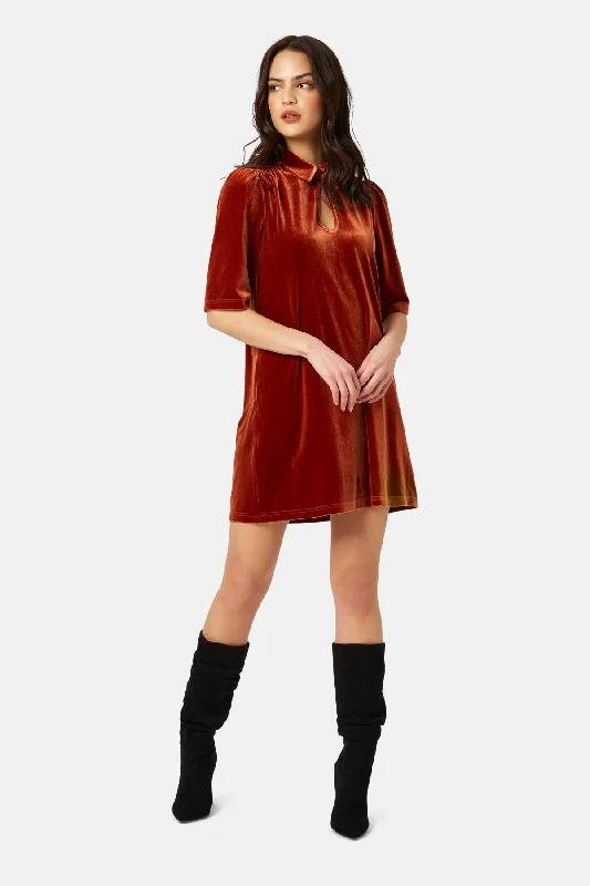 Online Only Never Say Goodbye Peep Mini Dress